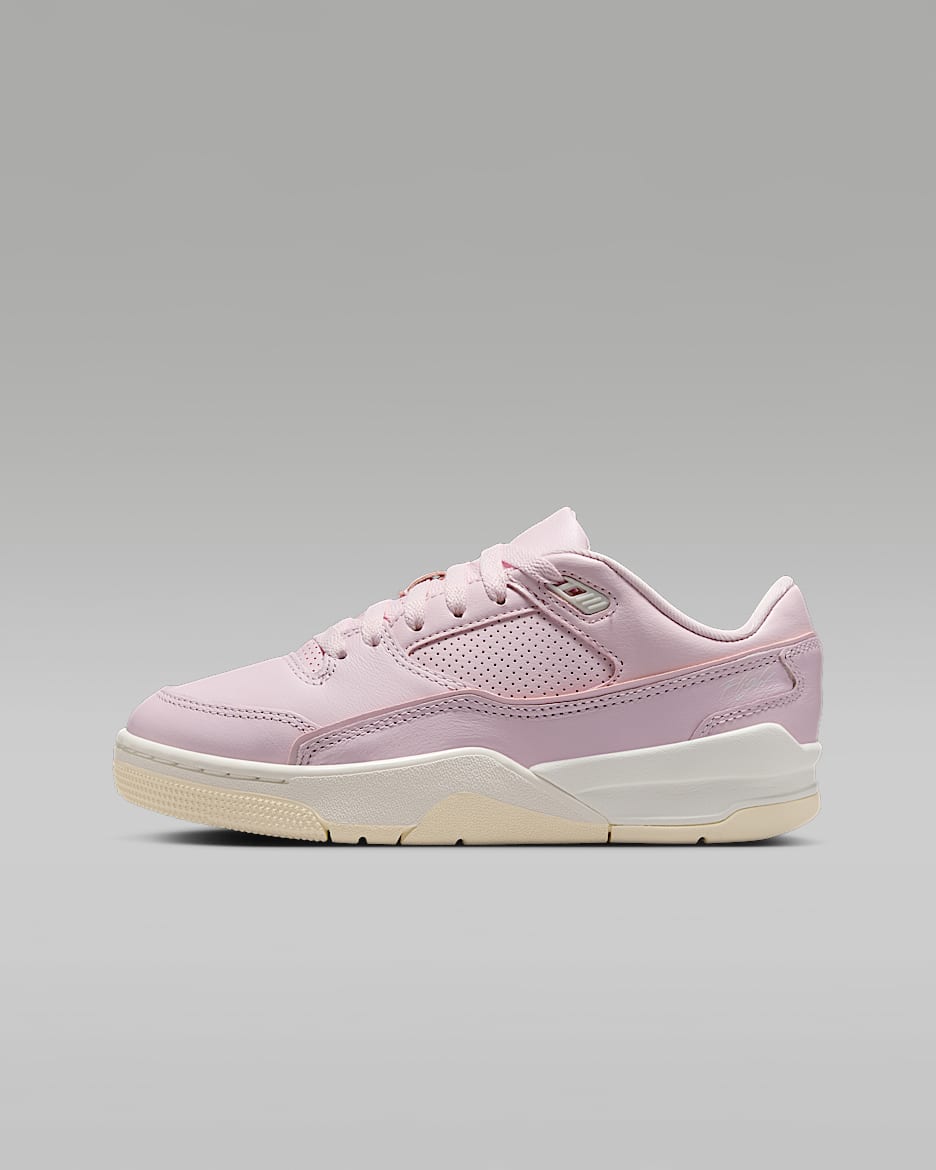 Jordan Flight Court Older Kids' Shoes - Pink Foam/Muslin/Sail