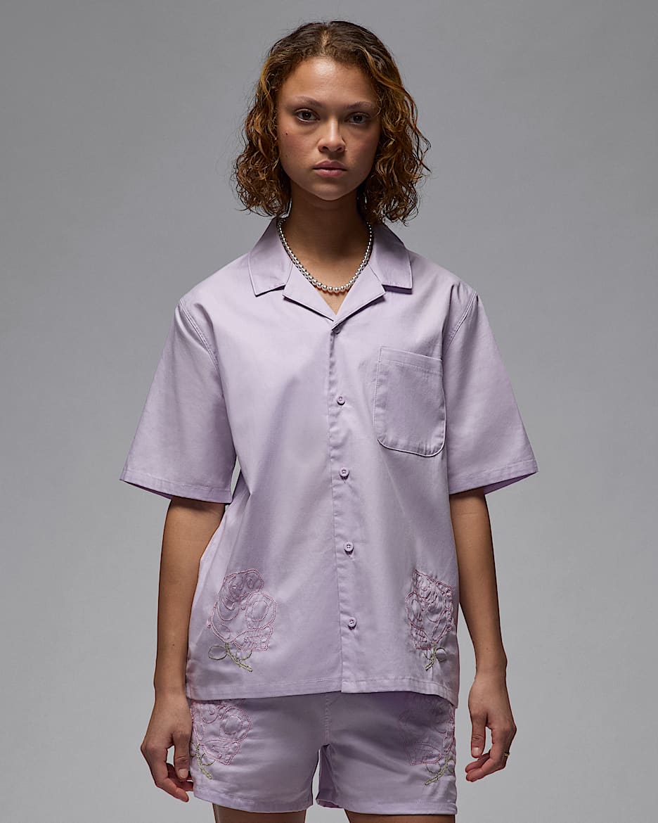 Playera de manga corta de tejido Woven para mujer Jordan - Muñeca