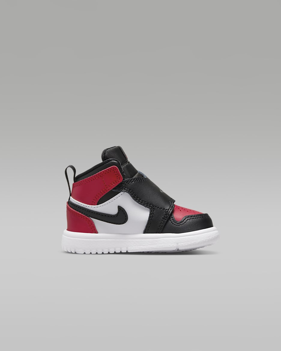 Sky Jordan 1 Baby and Toddler Shoe - Black/Varsity Red/White/Anthracite