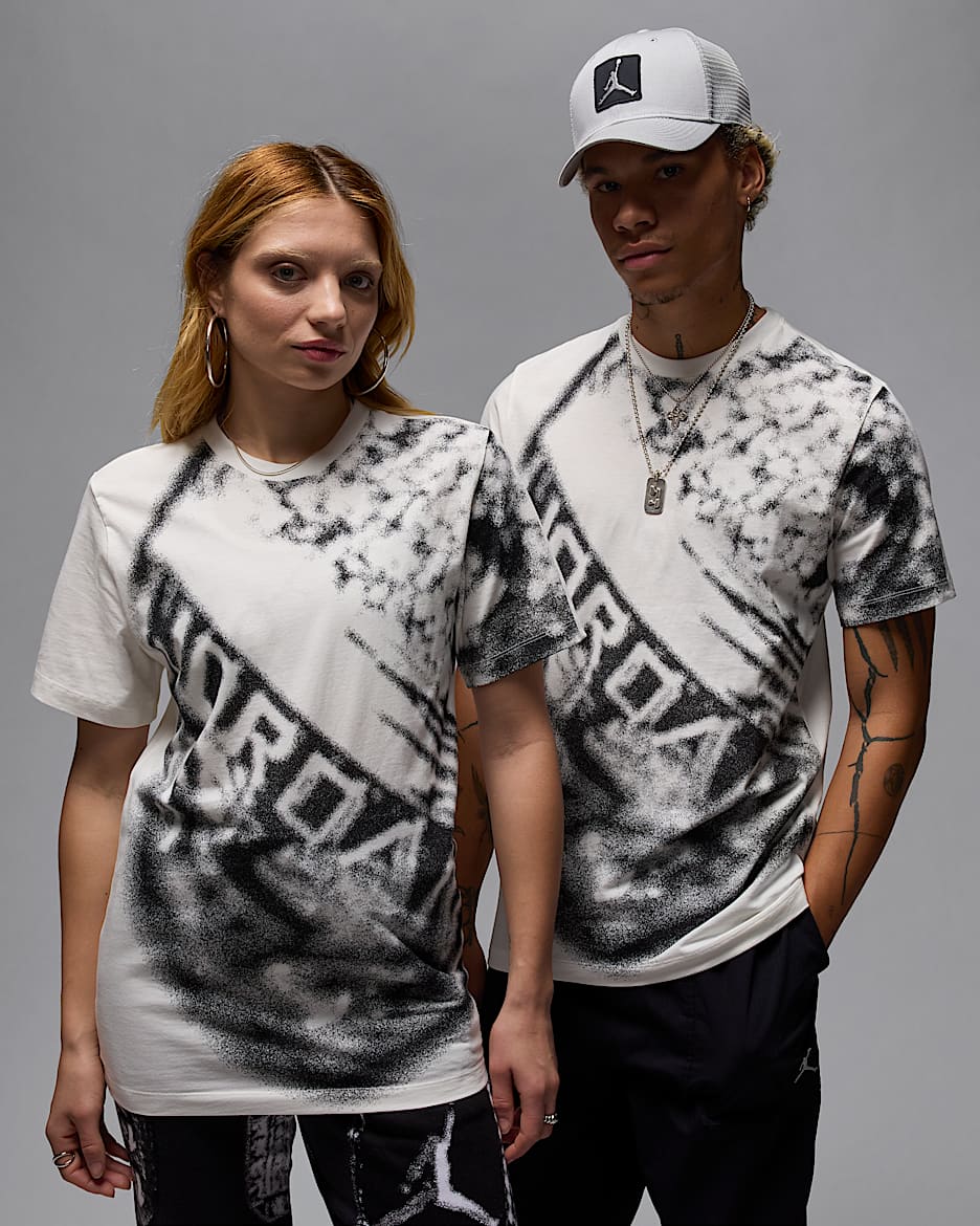 Playera con estampado para hombre Jordan Flight MVP - Vela/Negro