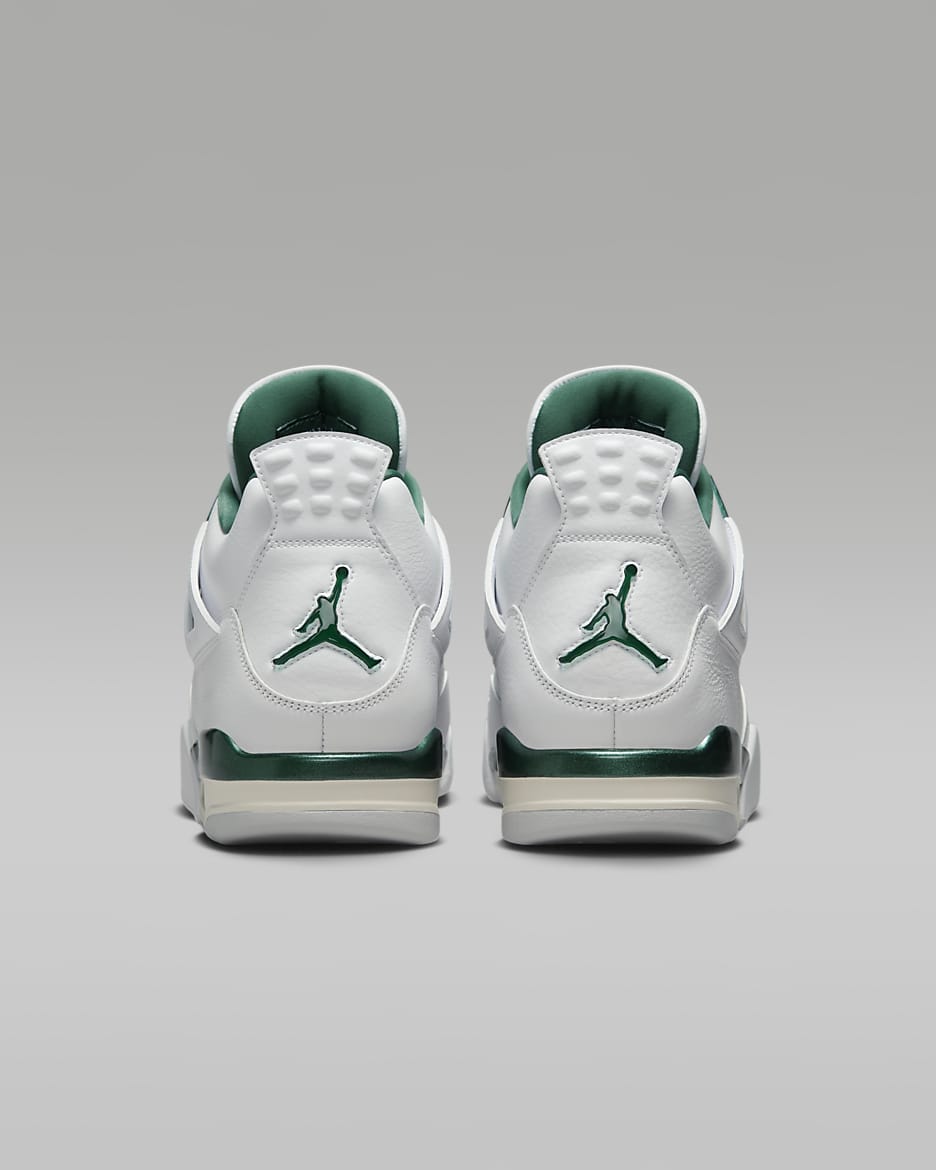 Tenis para hombre Air Jordan 4 Retro "Oxidized Green" - Blanco/Blanco/Gris neutro/Verde oxidado