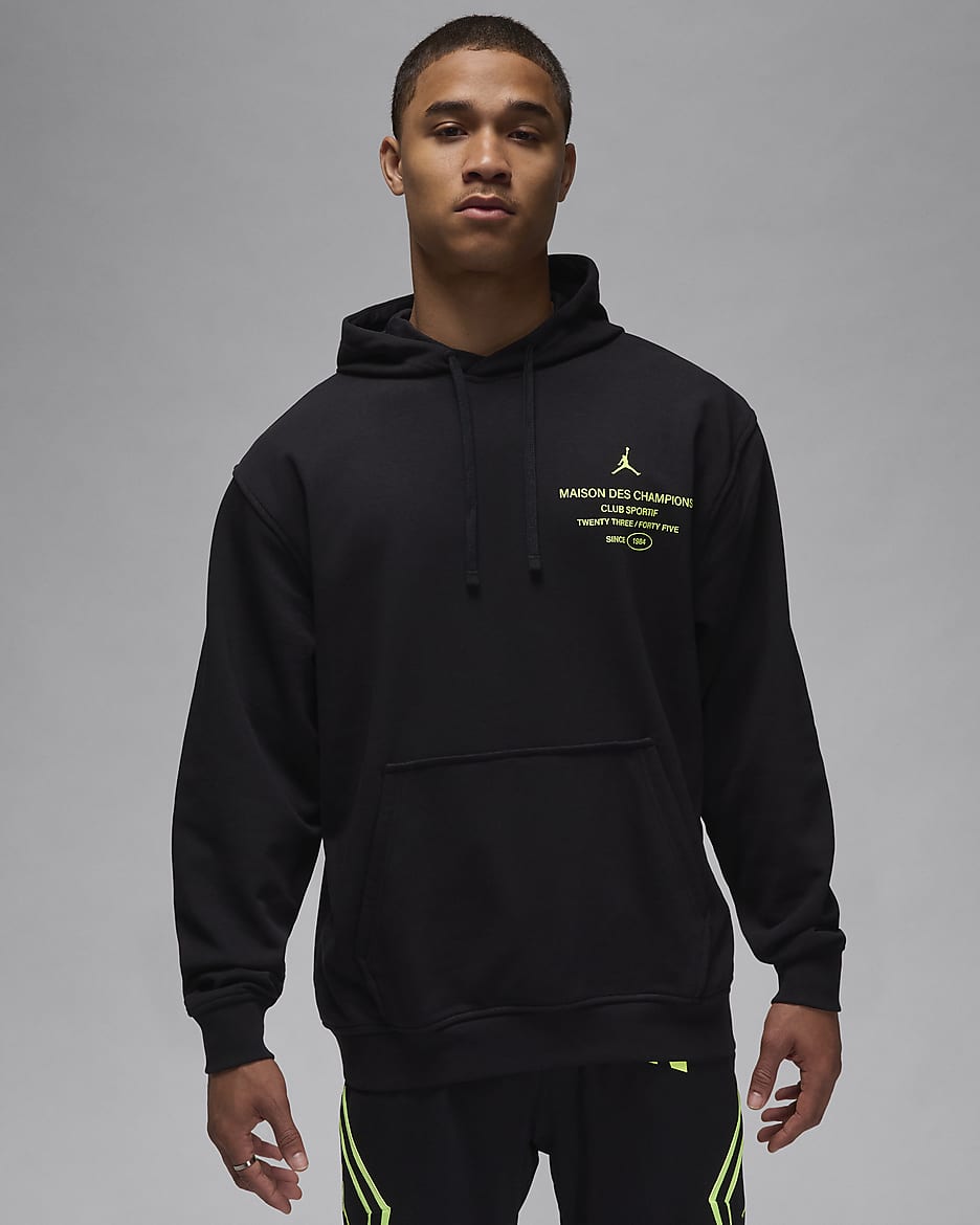 Jordan Sport 男款 Dri-FIT Fleece 套頭連帽上衣 - 黑色