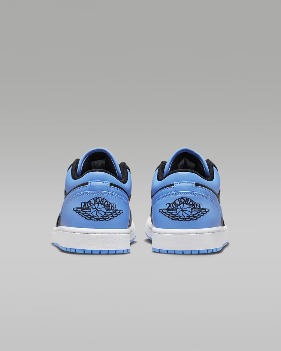 Air Jordan 1 Low Men's Shoes - Black/University Blue/White/Black