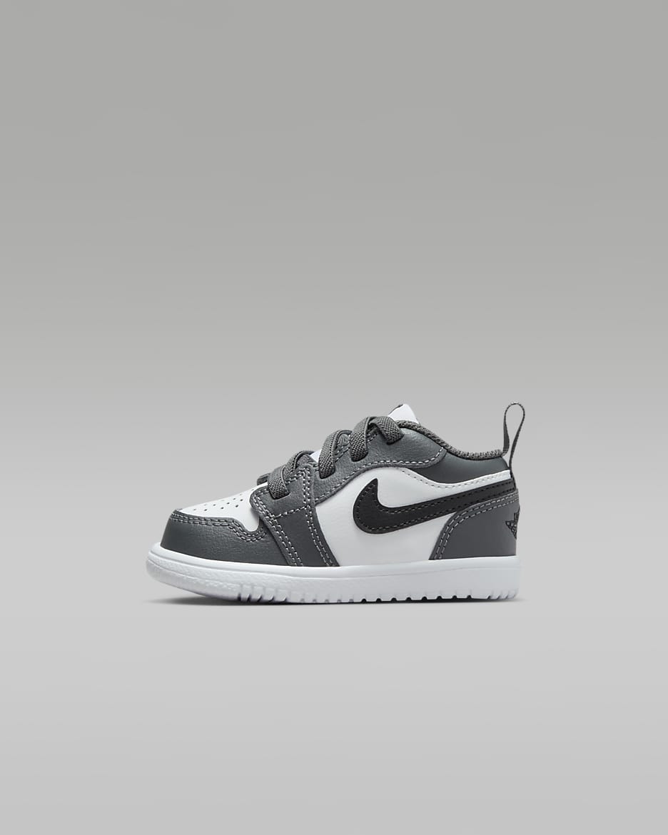 Jordan 1 Low Alt Baby & Toddler Shoes - White/Iron Grey/Black