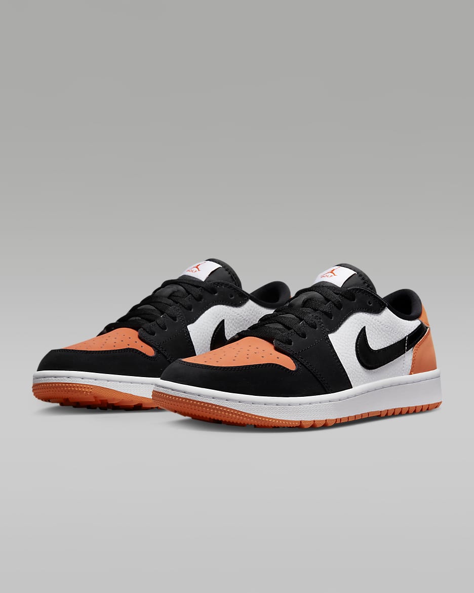 Air Jordan 1 Low G Golf Shoes - Starfish/White/Black