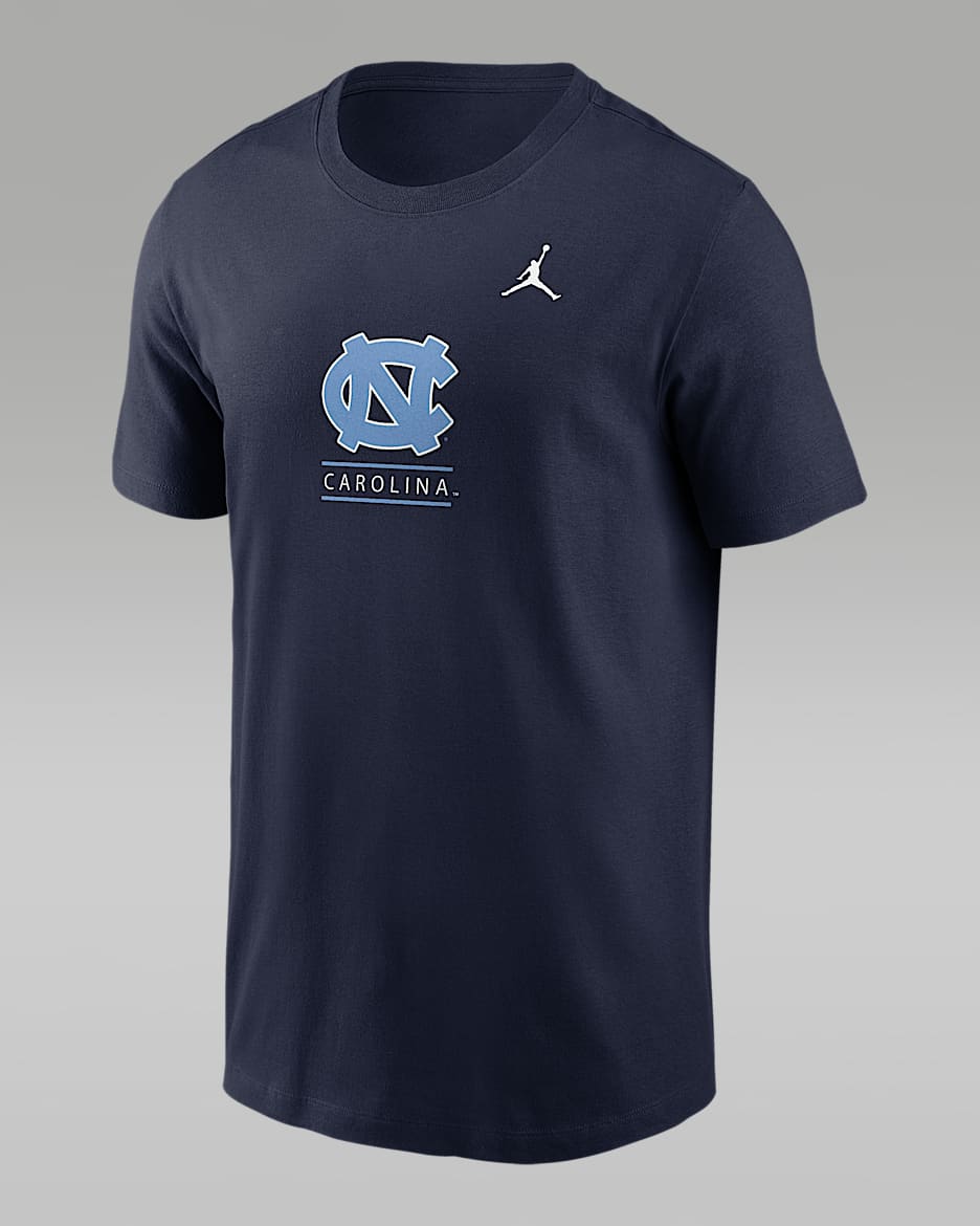 Playera universitaria Jordan para hombre North Carolina Tar Heels - Azul marino universitario