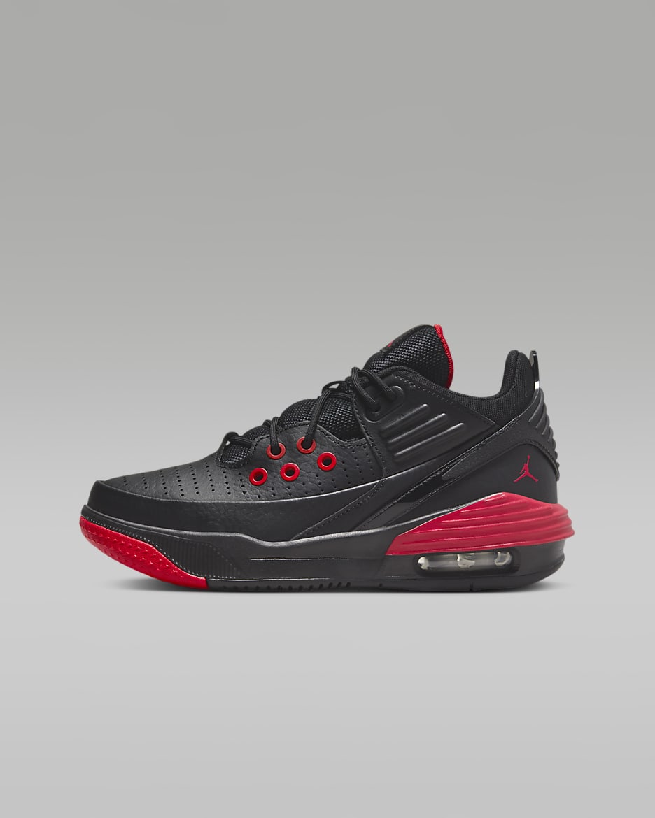 รองเท้าเด็กโต Jordan Max Aura 5 - ดำ/ดำ/University Red