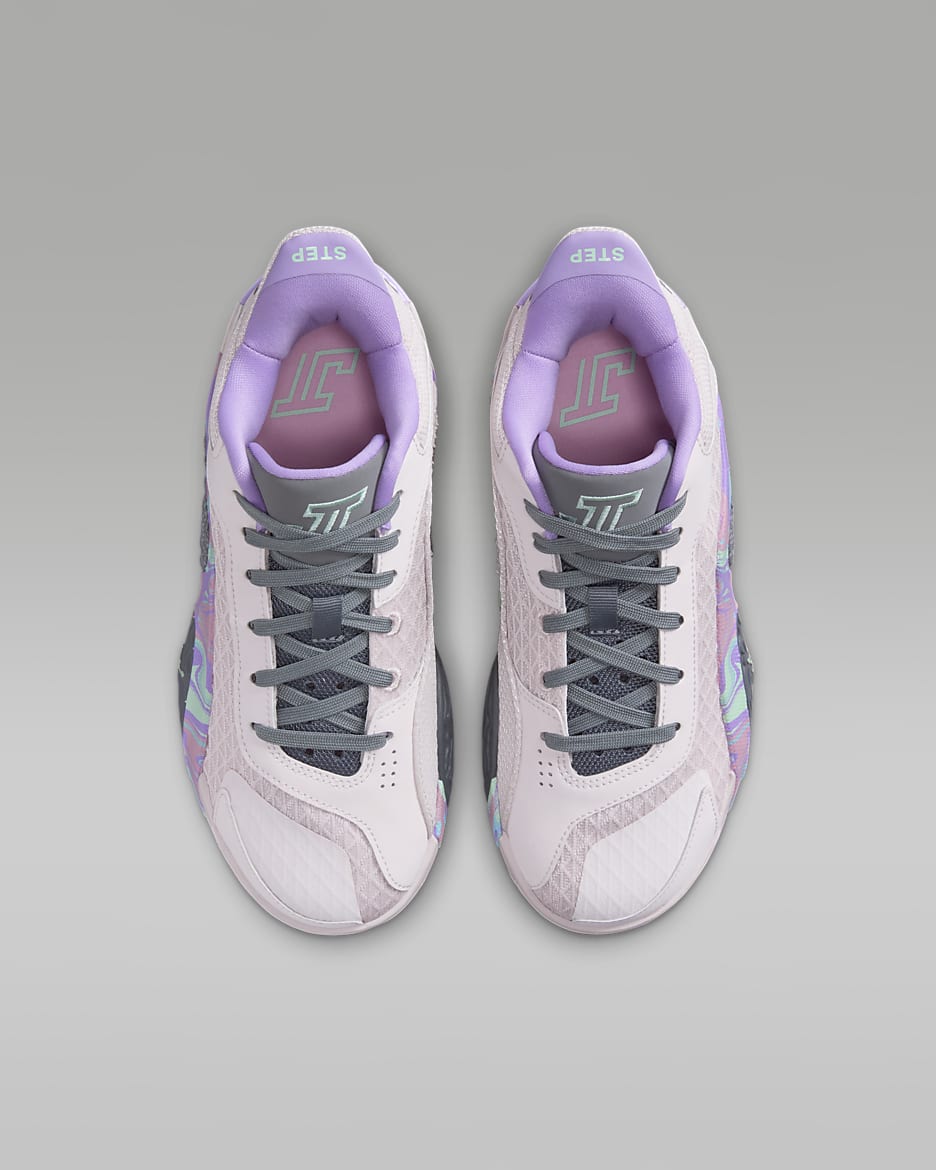 Tatum 2 Older Kids' Basketball Shoes - Light Soft Pink/Smoke/Lilac/Mint Foam