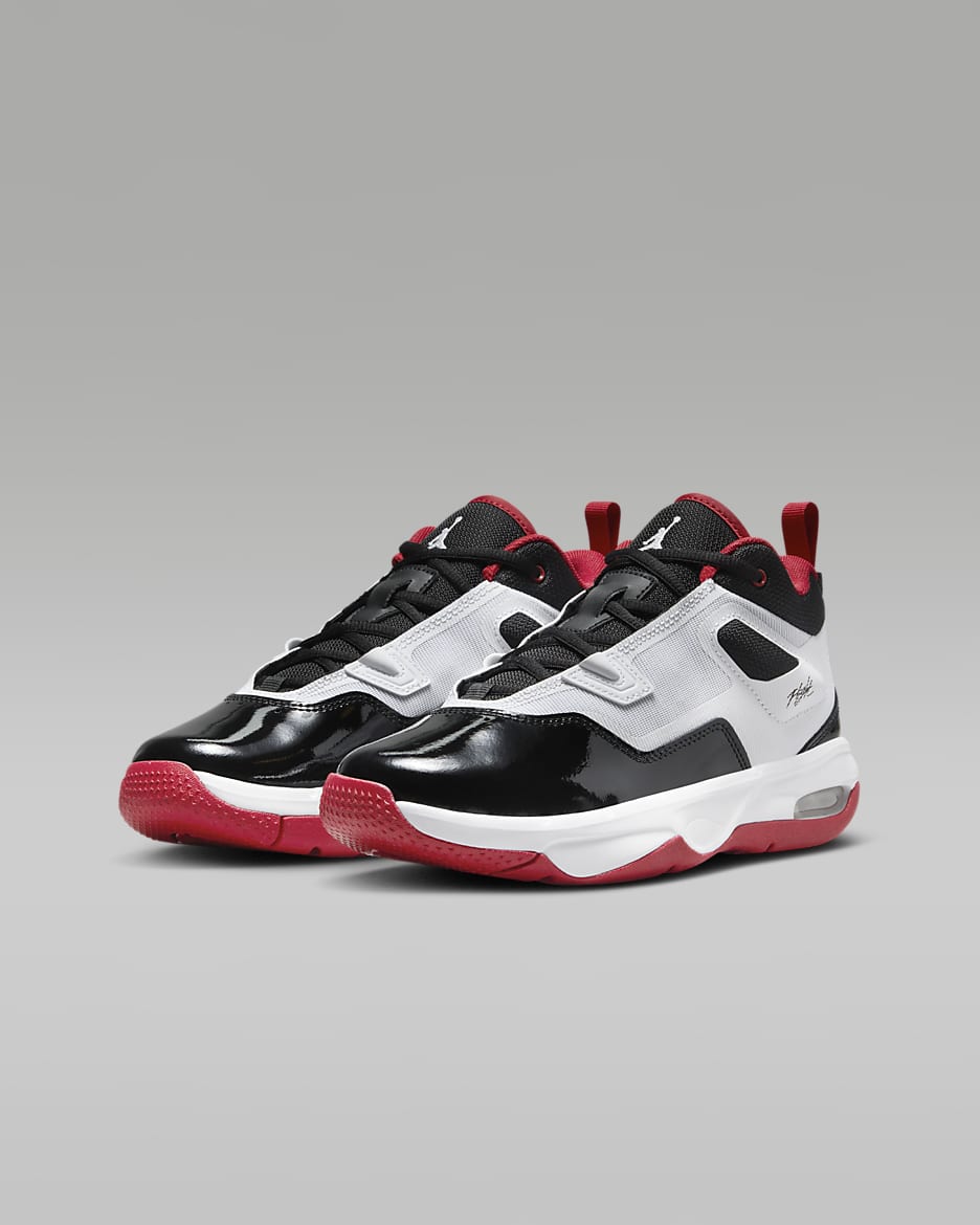 Jordan Stay Loyal 3 Big Kids' Shoes - White/Gym Red/Black