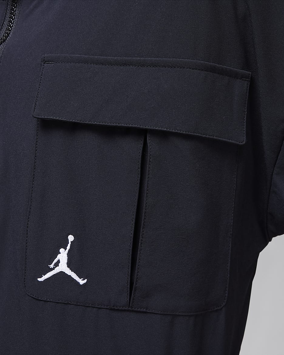 Jordan Jumpman Web-Jacke mit Besatz (ältere Kinder) - Schwarz