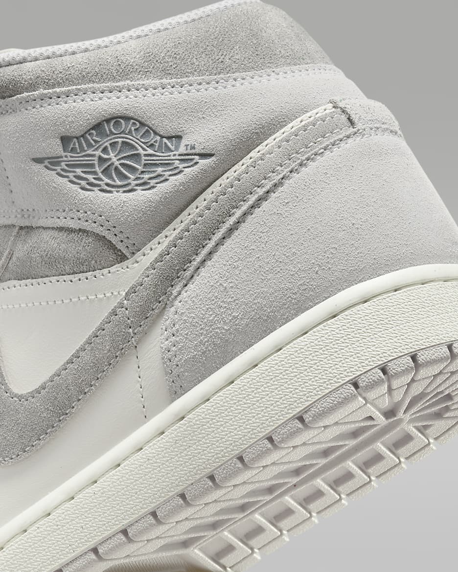 Tenis para hombre Air Jordan 1 Mid SE - Gris neutro/Vela/Gris humo