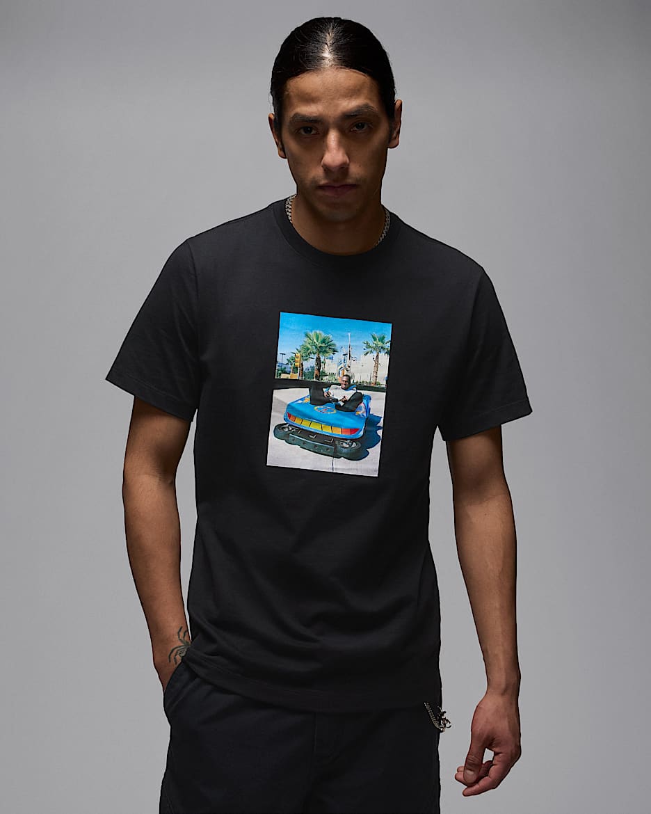Playera para hombre Jordan Brand - Negro/Blanco