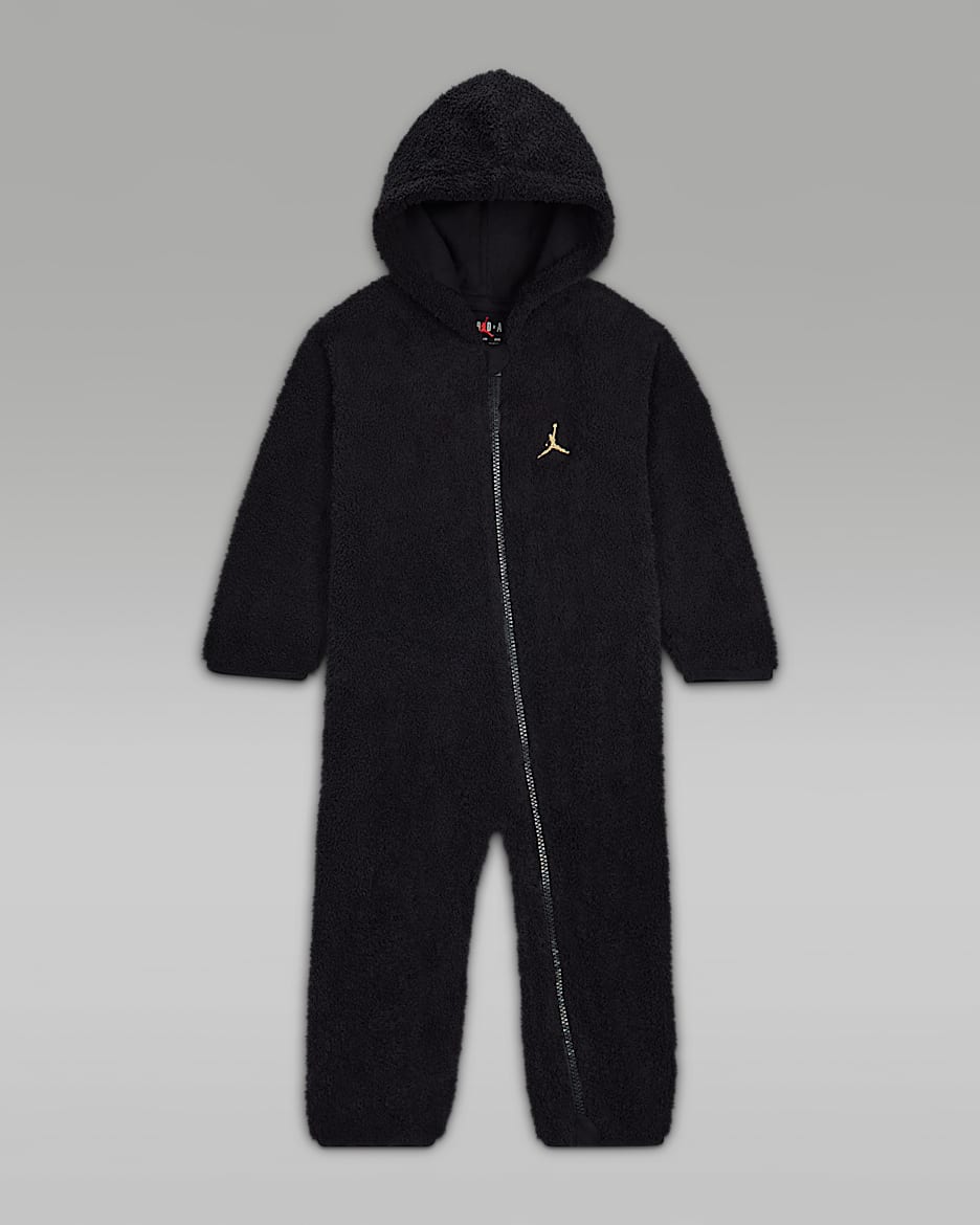 Jordan Mountainside Baby (12-24M) Bouclé Coverall - Black