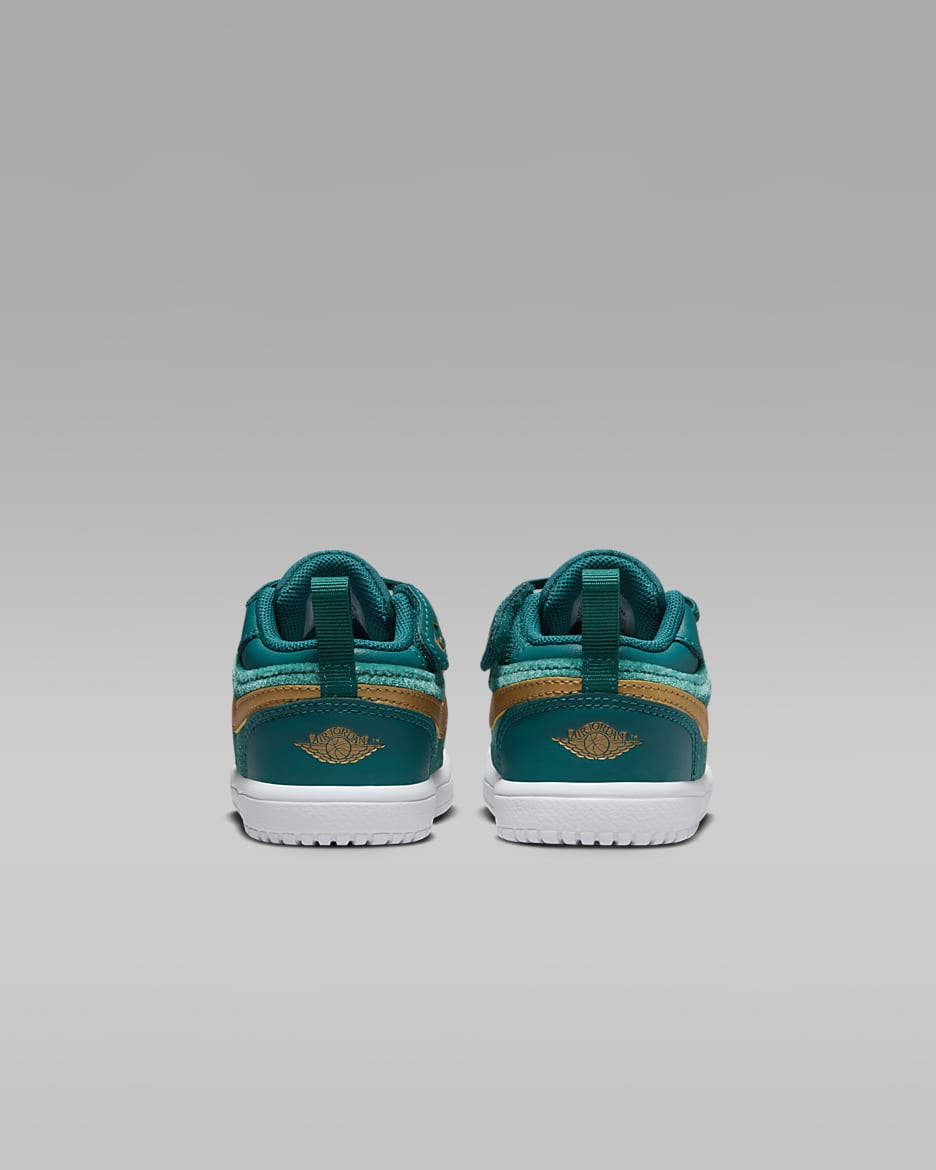 Jordan 1 Low Alt SE Bebek Ayakkabısı - Geode Teal/Metallic Gold