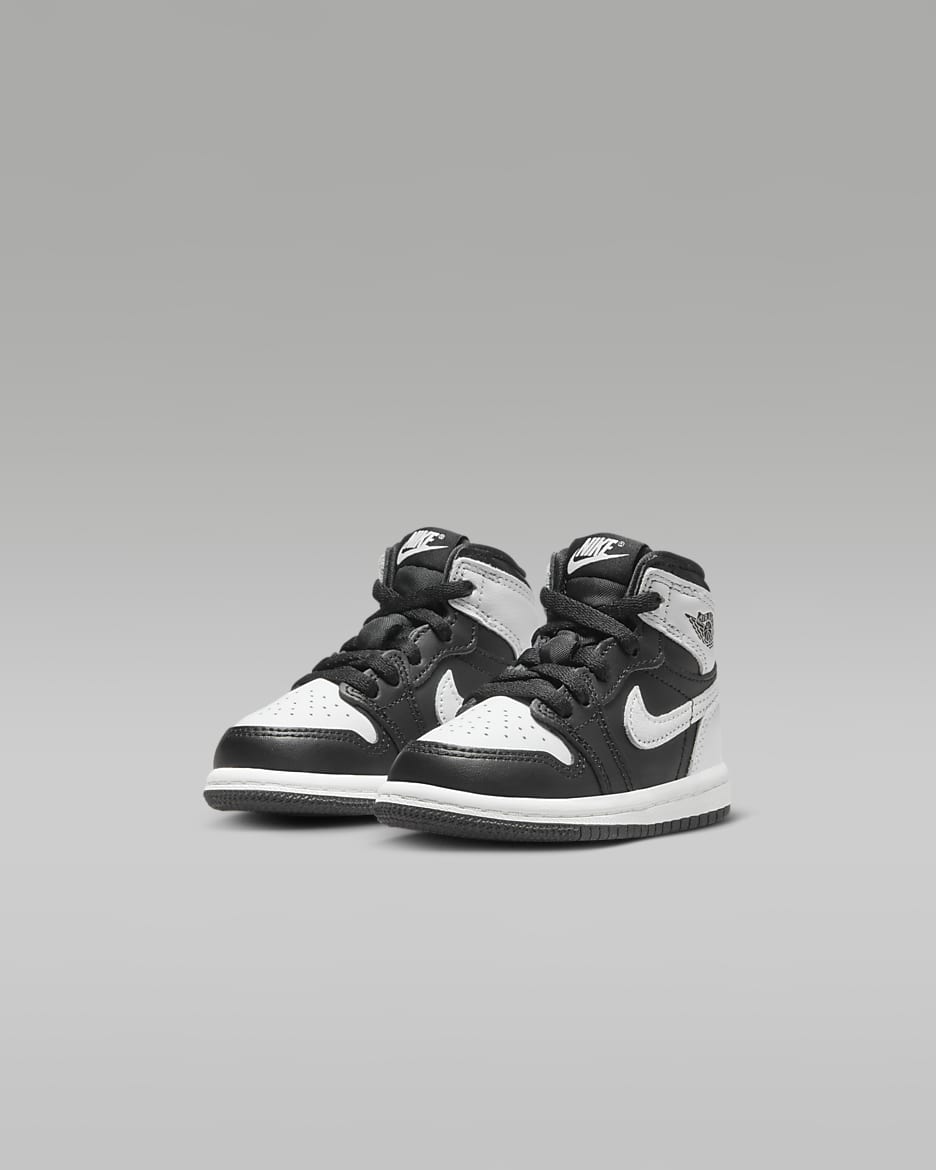 Calzado para bebé e infantil Jordan 1 Retro High OG "Black & White" - Negro/Blanco/Blanco