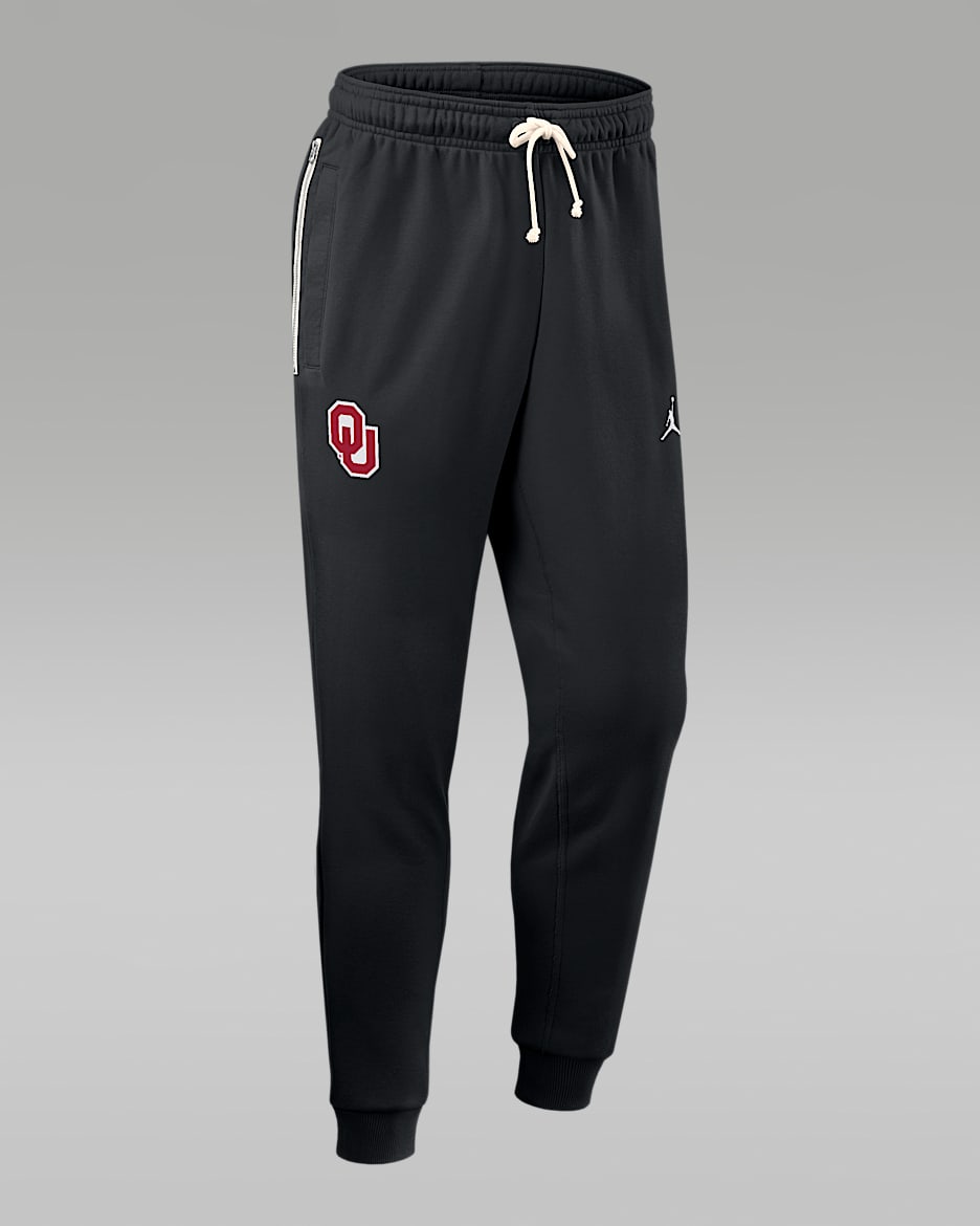 Oklahoma Sideline Men's Jordan Brand Dri-FIT College Taper Pants - Black