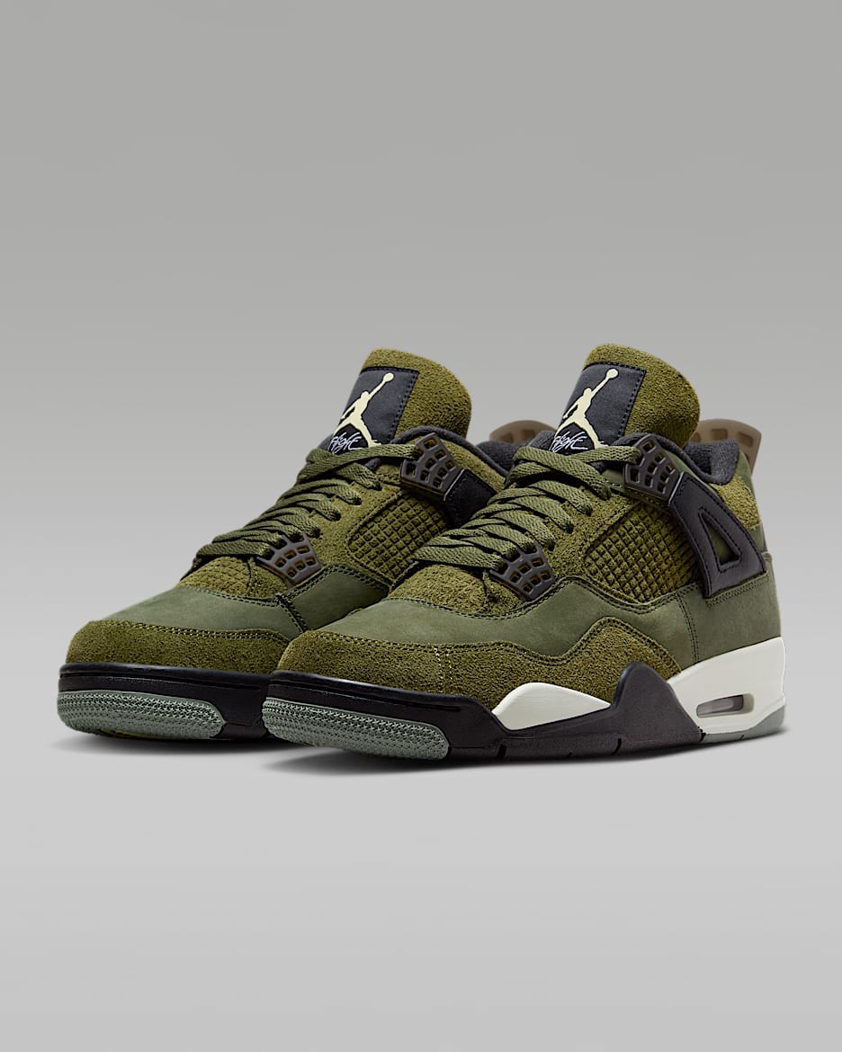 jordan retro 4 olive green