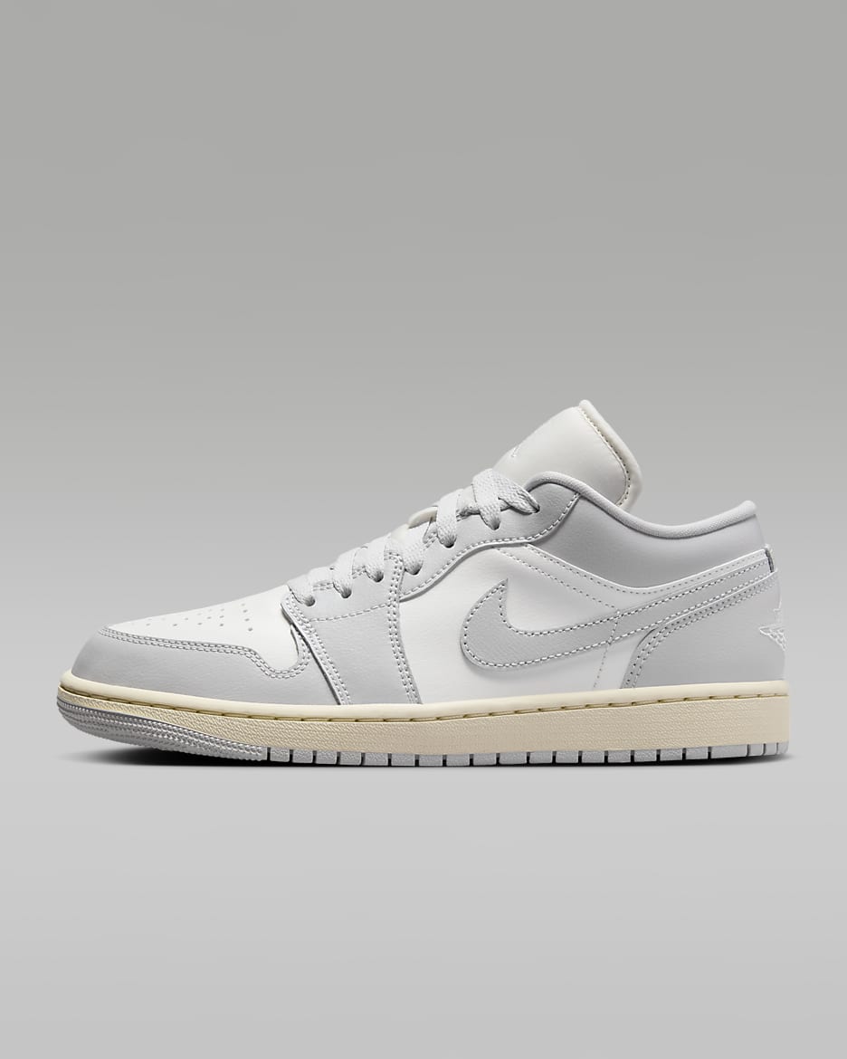 Air Jordan 1 Low Women's Shoes - Sail/Coconut Milk/Neutral Grey