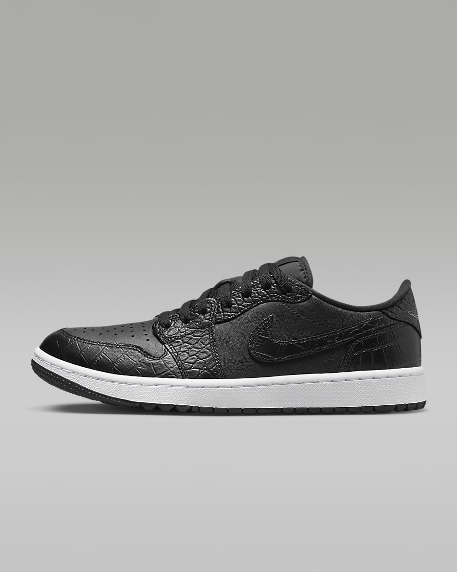 Air Jordan 1 Low G Golf Shoes - Black/Iron Grey/White/Black