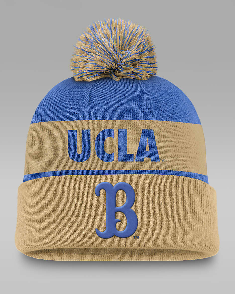 UCLA Bruins Primetime Peak Men's Nike College Cuffed Pom Beanie - Signal Blue