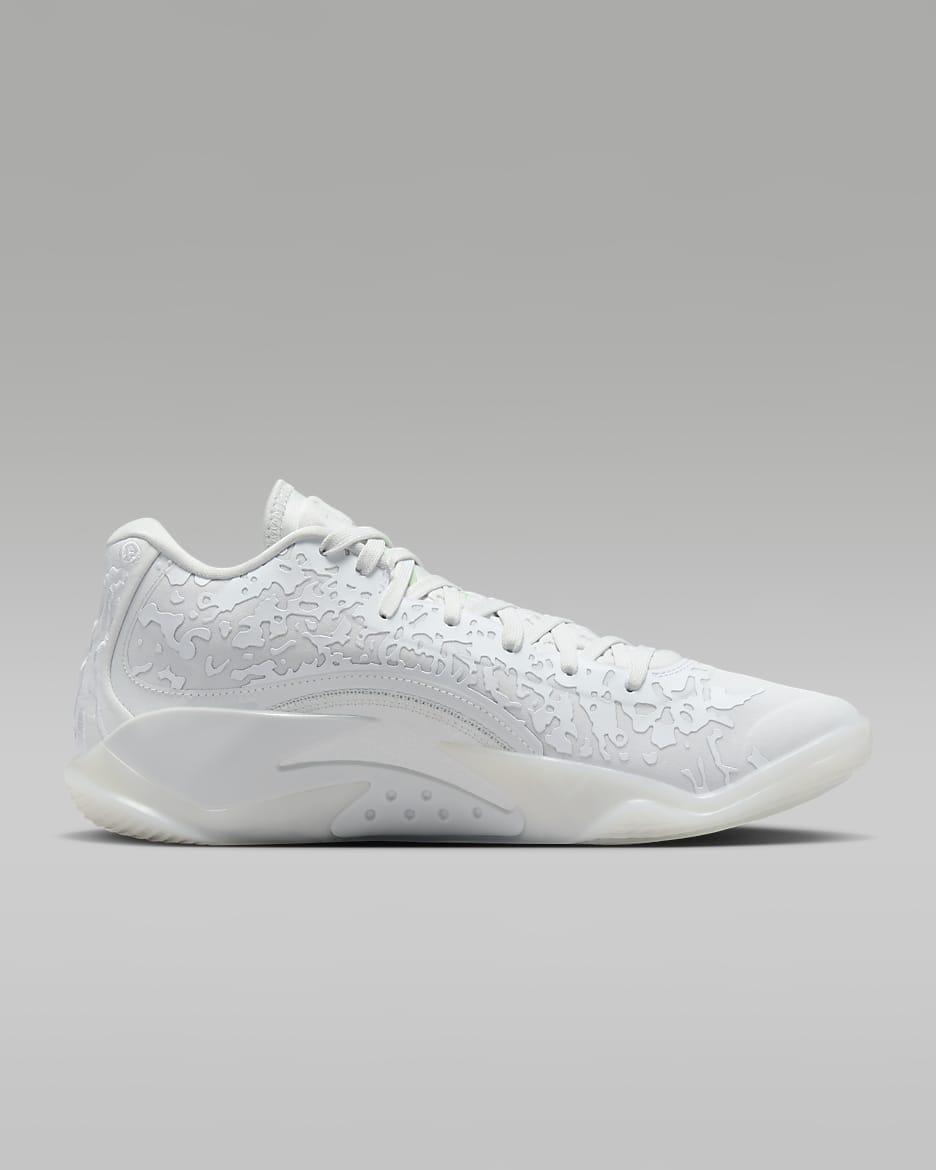 Tenis de básquetbol Zion 3 - Blanco/Blanco cáscara de huevo/Espuma rosa/Verde vapor