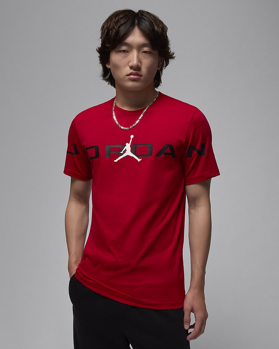 Jordan Men's T-Shirt - Gym Red/Black/White