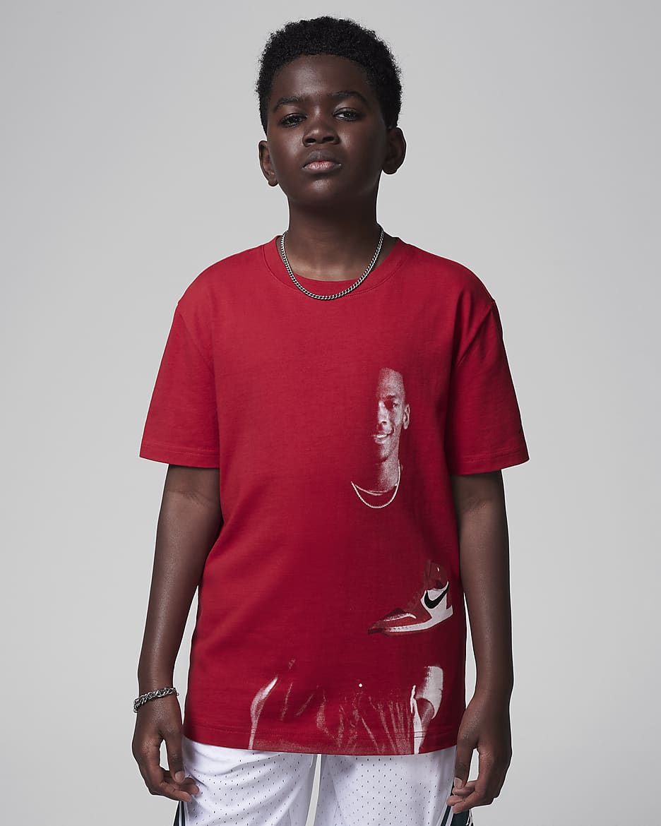 Jordan J-Day Big Kids' T-Shirt - Gym Red