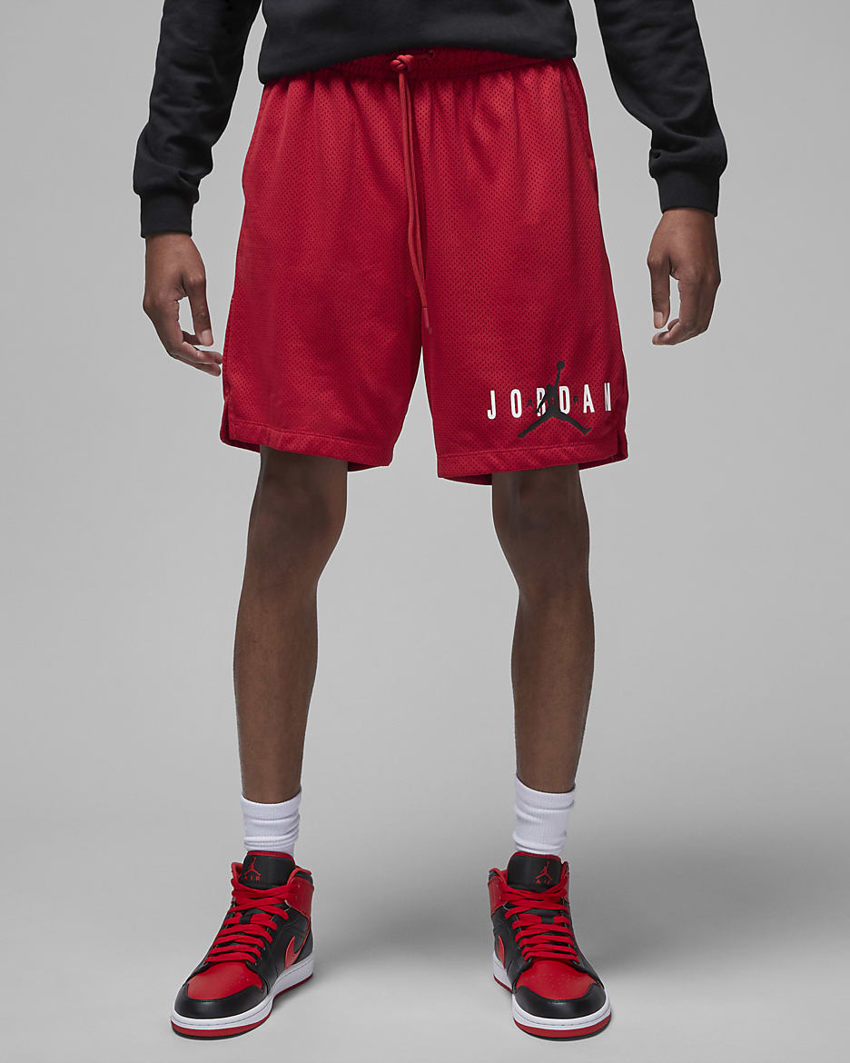 Jordan Essentials Men's Mesh Shorts - Gym Red