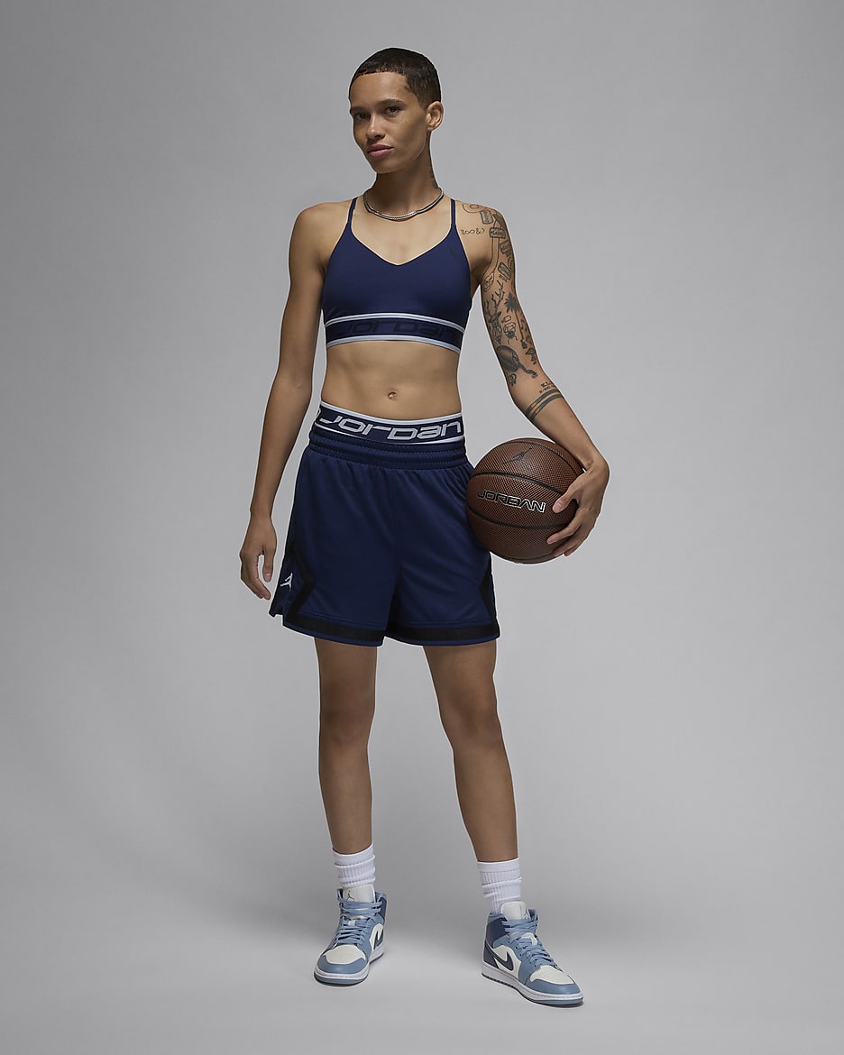 Jordan Sport Women's 10cm (approx.) Diamond Shorts - Midnight Navy/Midnight Navy/Black/Football Grey