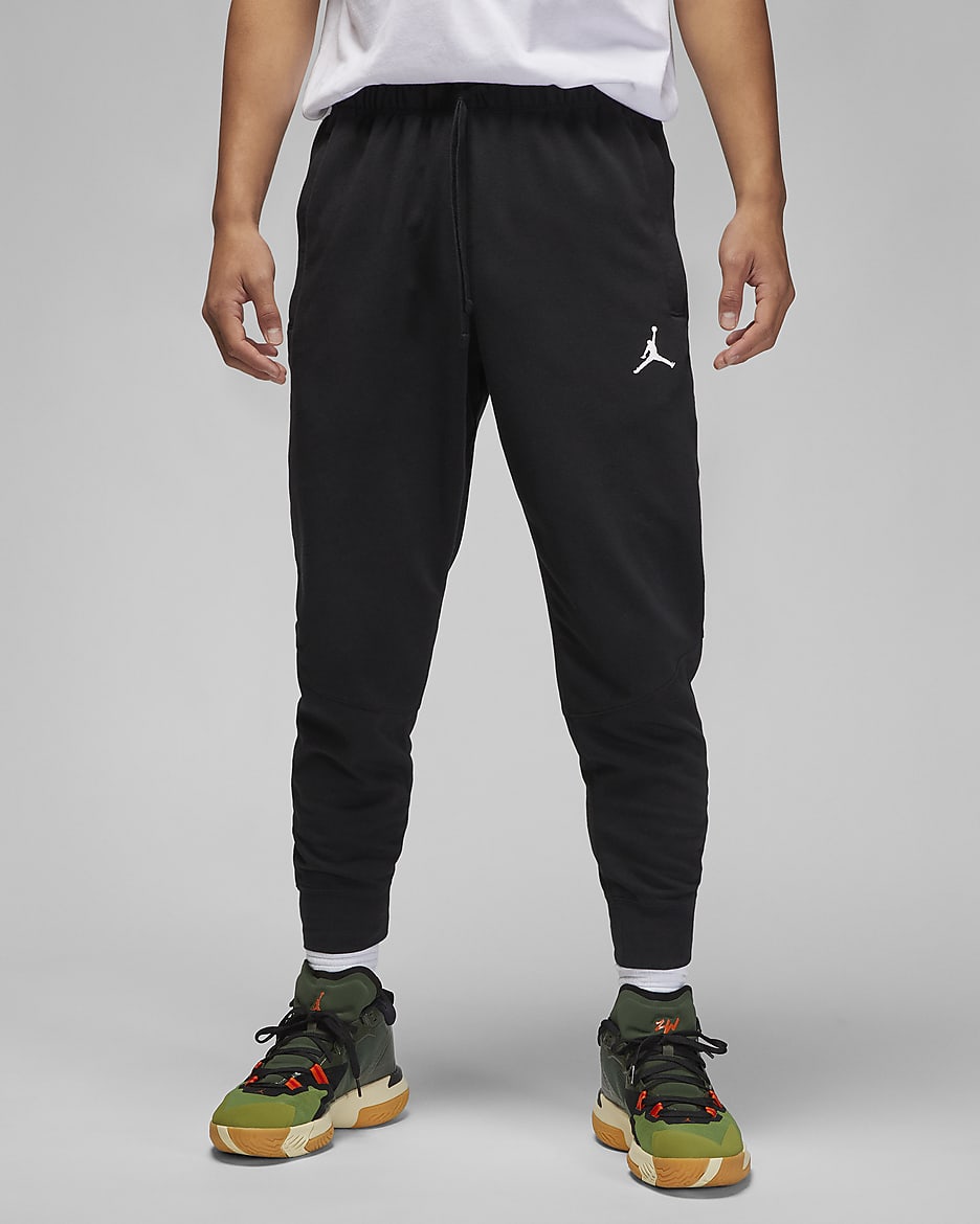 Jordan Dri-FIT Sport Crossover Men's Fleece Pants - Black/White