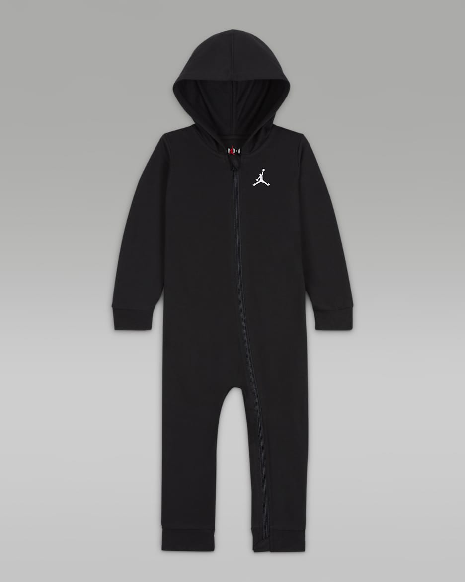 Jordan Baby (12-24M) Jumpman Coverall - Black