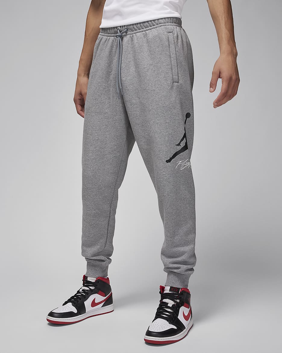 Jordan Essentials Men's Fleece Baseline Trousers - Carbon Heather/Black