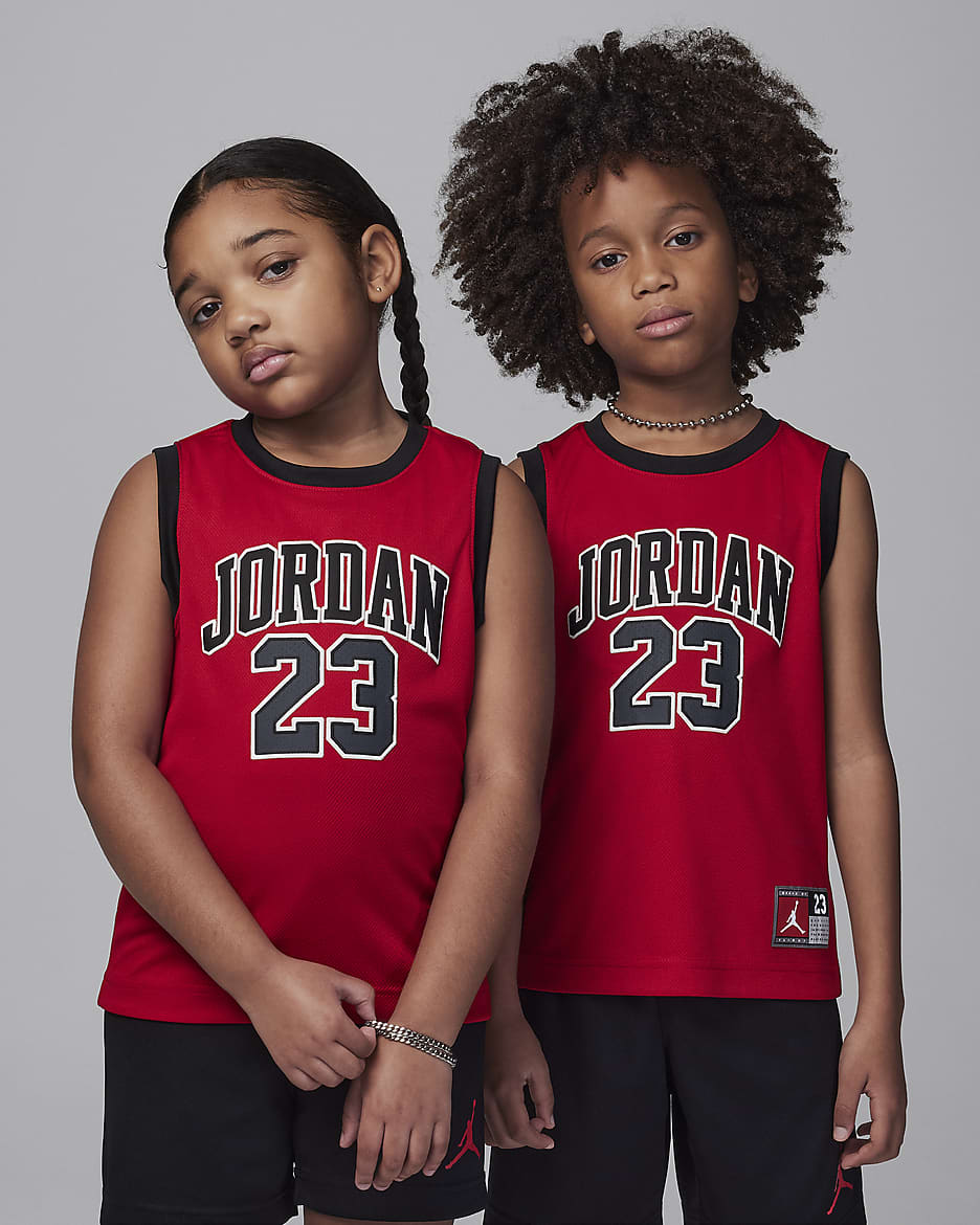 Jordan 23 Jersey Little Kids' 2-Piece Jersey Set - Black