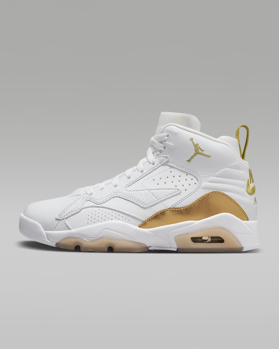 Jordan MVP Women's Shoes - White/Gum Light Brown/Metallic Gold