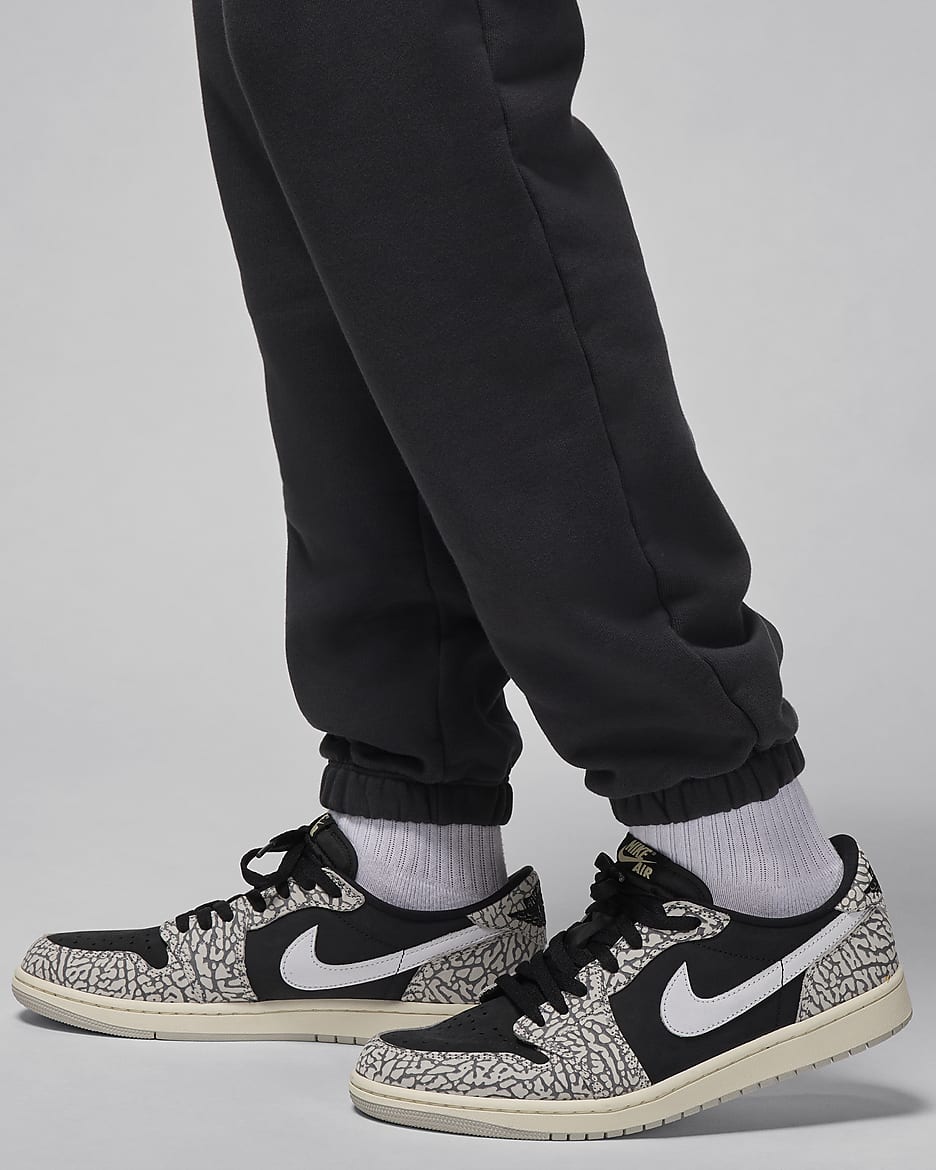 Air Jordan Wordmark Men's Fleece Trousers - Off-Noir