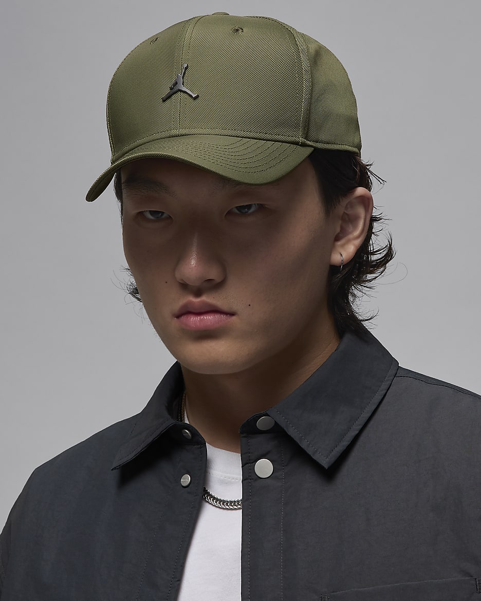 Jordan Rise Cap Adjustable Hat - Medium Olive/Gunmetal