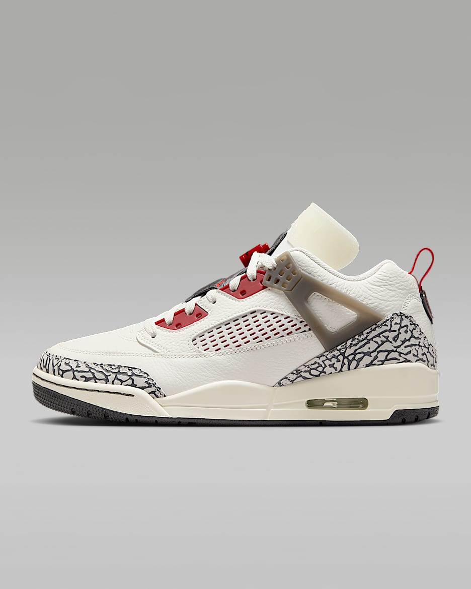 Sko Jordan Spizike Low för män - Sail/Anthracite/Coconut Milk/Varsity Red