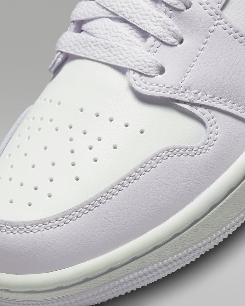 Air Jordan 1 Low Women's Shoes - Barely Grape/White/Lemon Wash