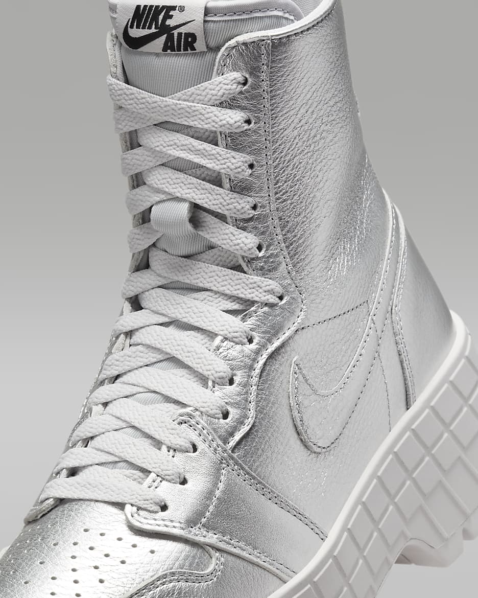 Botas para mujer Air Jordan 1 Brooklyn - Plata metalizado/Plata metalizado/Gris neutro