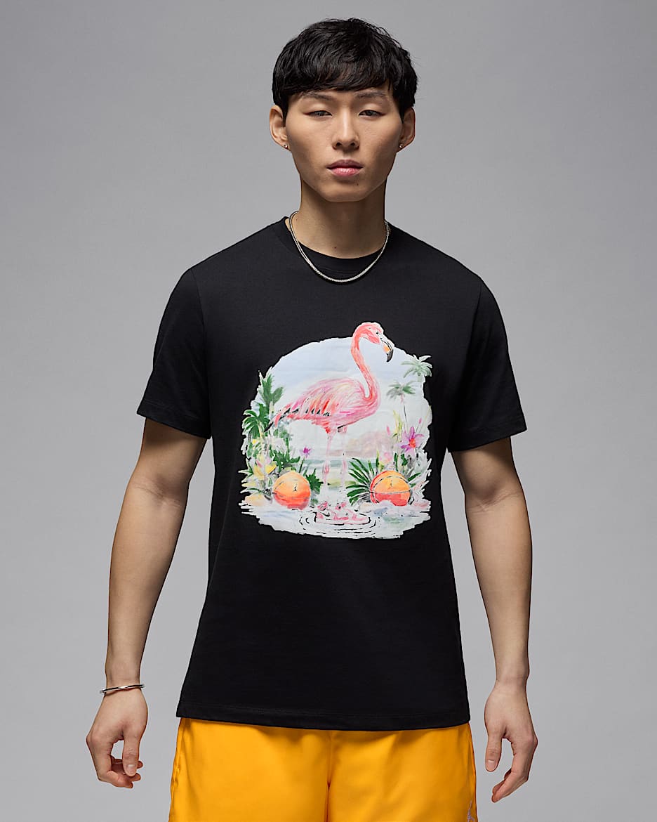 Playera para hombre Jordan Flight Essentials - Negro/Blanco