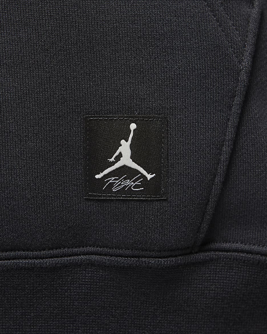 Sweat à capuche Jordan Flight Fleece pour femme (grande taille) - Noir