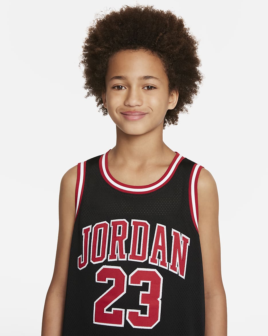 Camiseta de tirantes para niños talla grande Jordan - Negro