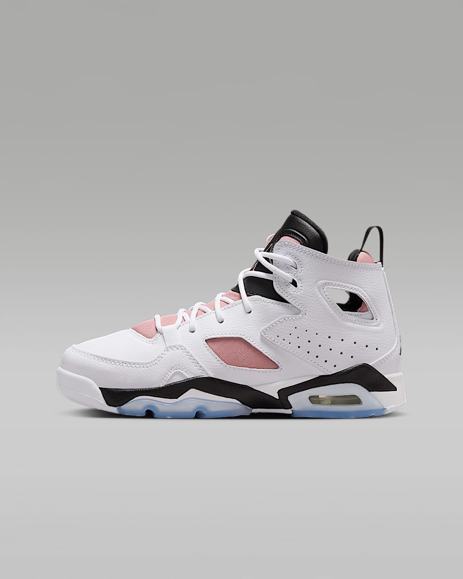 Jordan Flight Club '91 Older Kids' Shoe - White/Rust Pink/Black