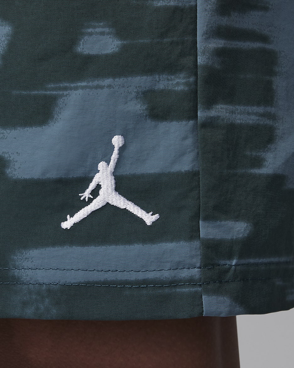 Tkané kraťasy Jordan MJ Flight MVP s potiskem pro větší děti - Oxidized Green