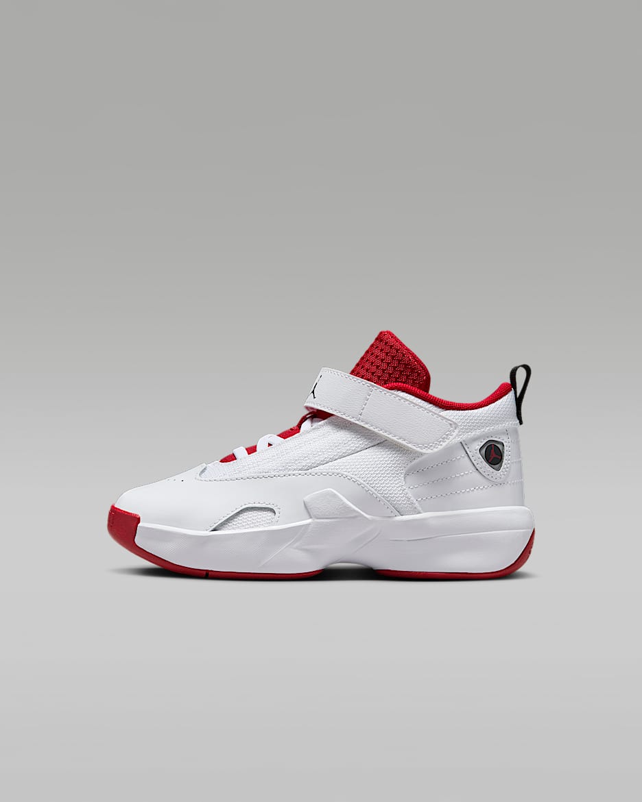 Calzado para niños de preescolar Jordan Max Aura 6 - Blanco/Negro/Rojo gimnasio