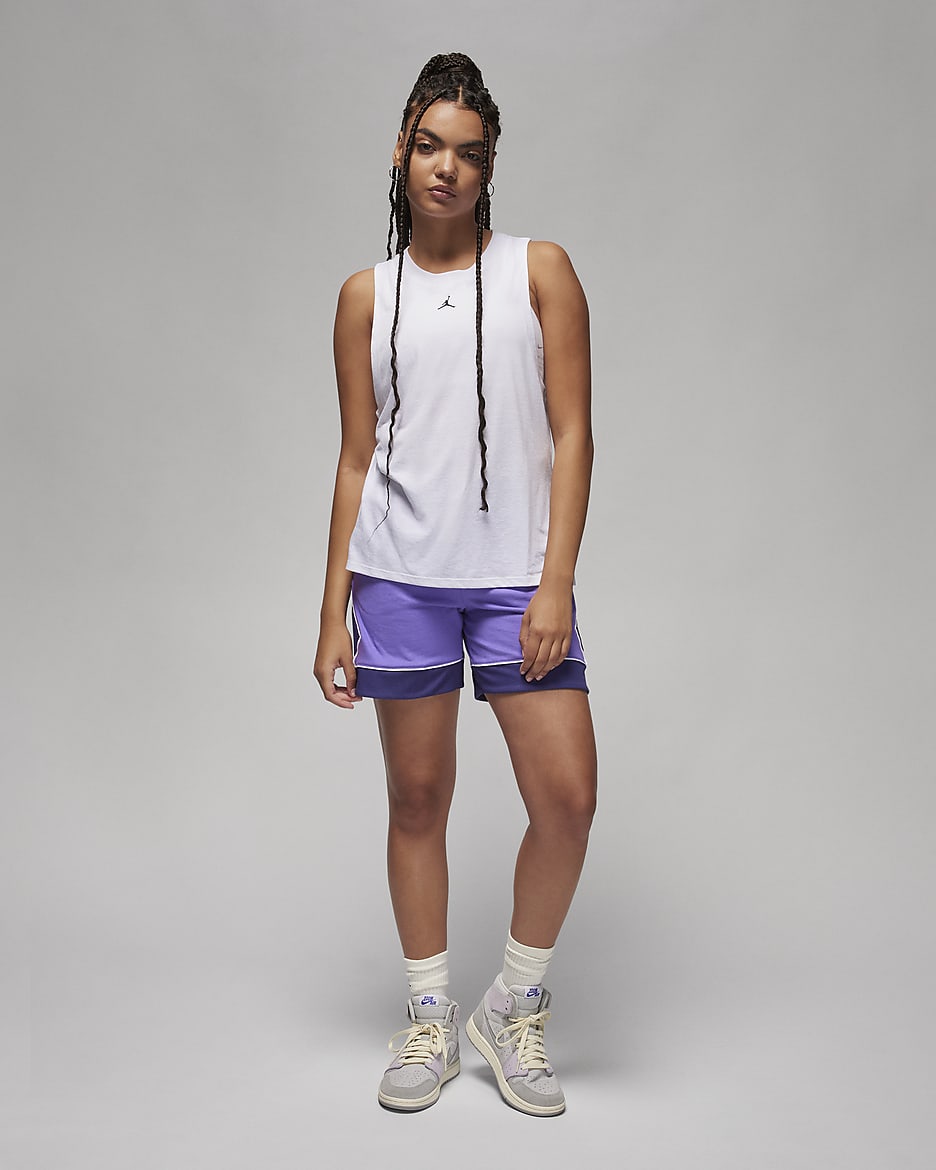 Jordan Sport Diamond-tanktop til kvinder - hvid