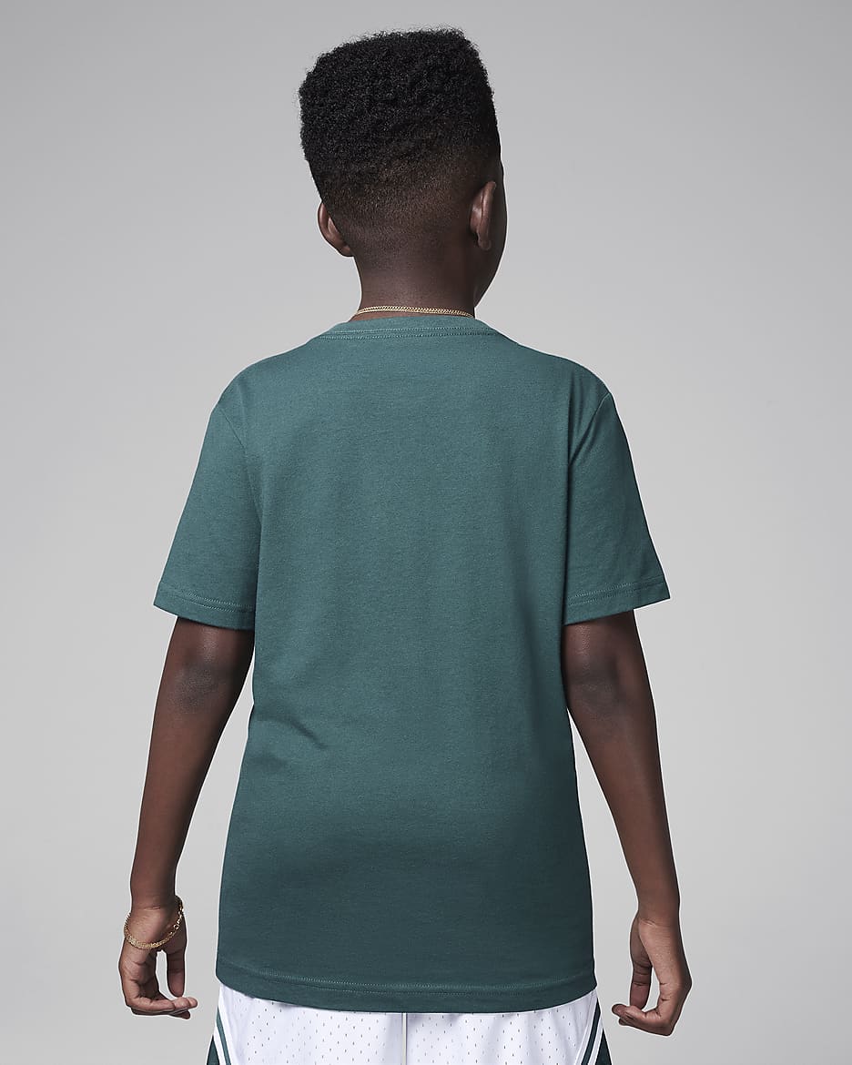 Jordan Older Kids' Jumpman Air Embroidered T-Shirt - Oxidised Green