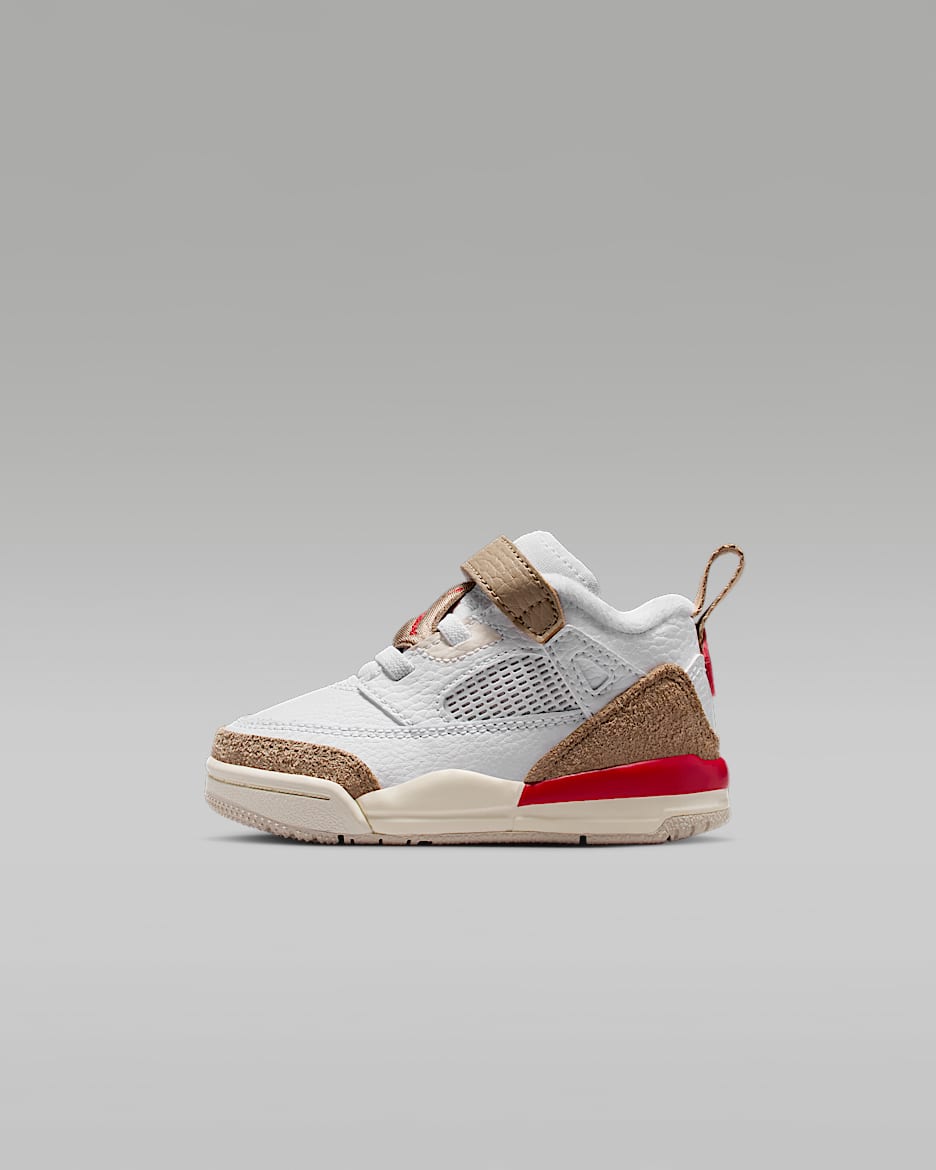 Jordan Spizike Low Baby/Toddler Shoes - White/Desert Camo/Sail/Fire Red