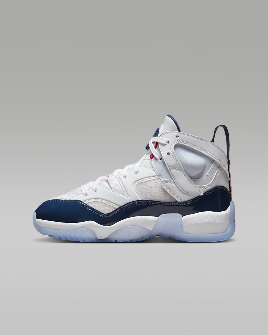 Jumpman Two Trey Older Kids' Shoes - White/University Red/Navy