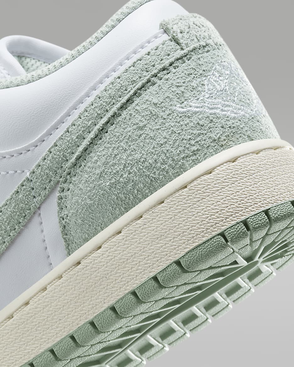 Air Jordan 1 Low SE Schuh für ältere Kinder - Weiß/Sail/Seafoam